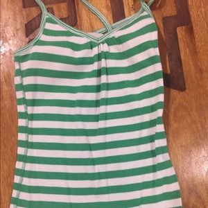 Criss cross spaghetti strap tank top